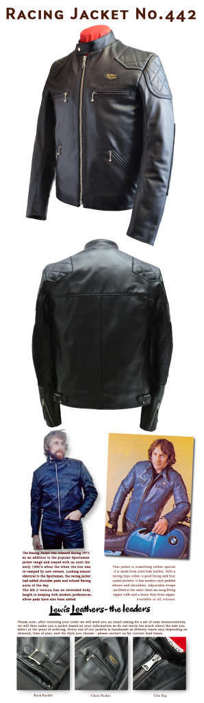 ルイスレザー　レーシングジャケット　No.442 Racing Jacket No.442