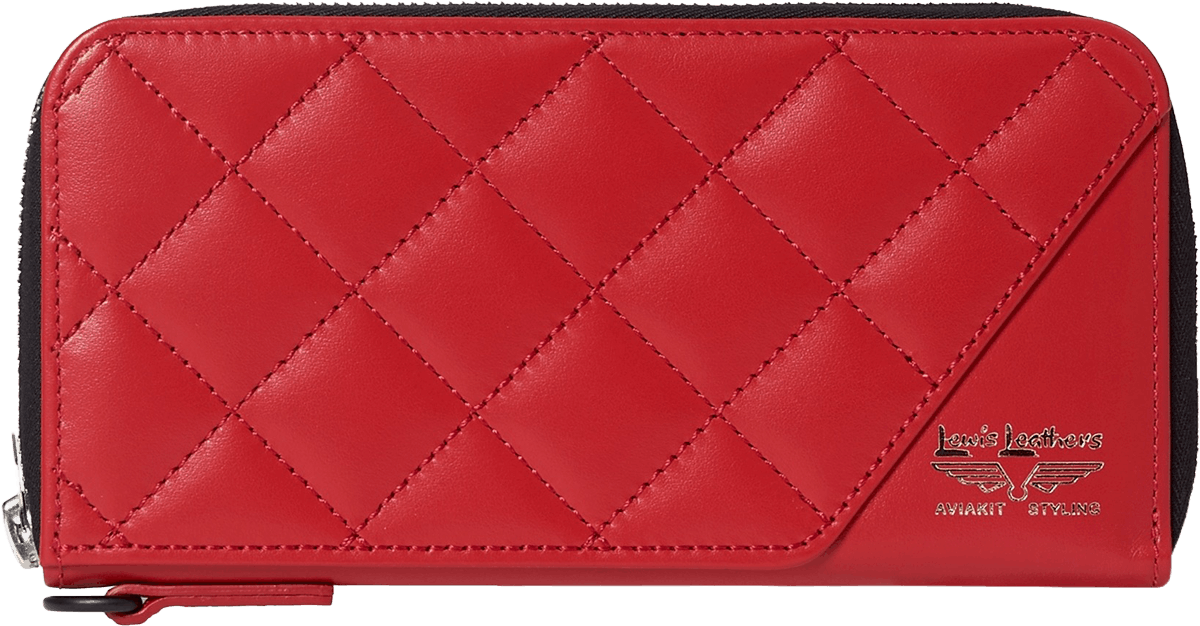 PORTER / Lewis Leathers x PORTER LONG WALLET RED