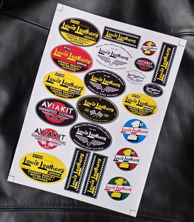 Lewis Leathers Sticker Sheet