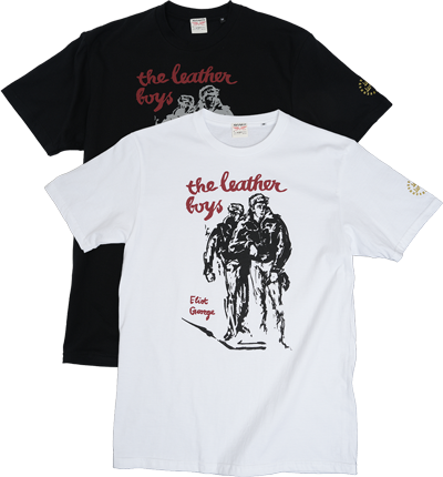 Leather Boys Front of Book T-shirt