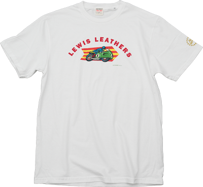 Racing Bike T shirt White