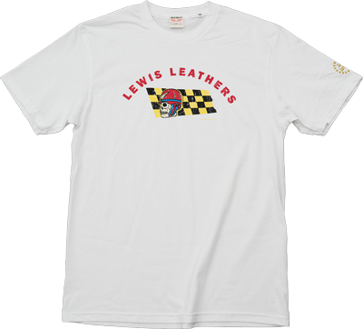 Skull Helmet T shirt White