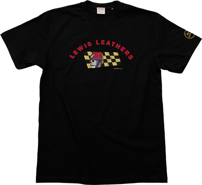 Skull Helmet T shirt Black