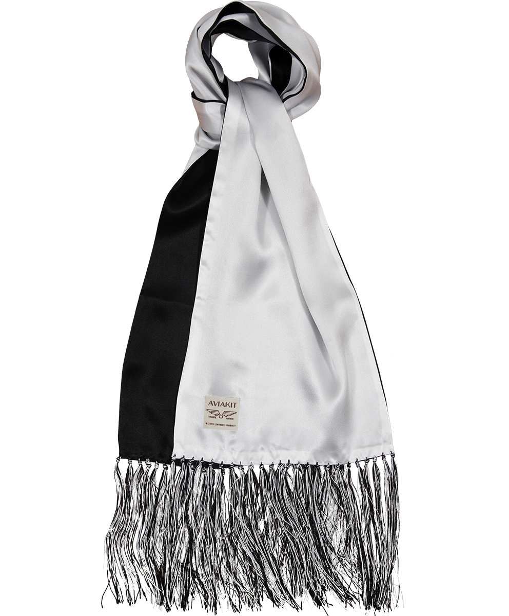 AVIAKIT Smooth Silk Scarf Double Sided