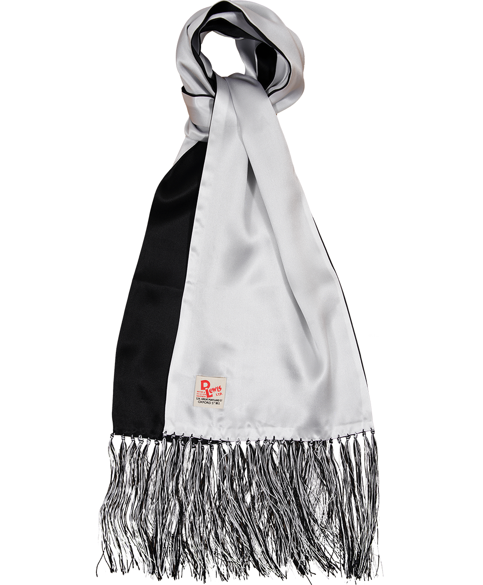 D Lewis Smooth Silk Scarf Double Sided