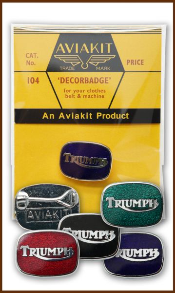 Triumph Cushion Badge 80-83