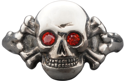 Red Eyes Skull Ring