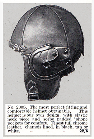 Vintage Flying Helmet No. 200S Catalogue