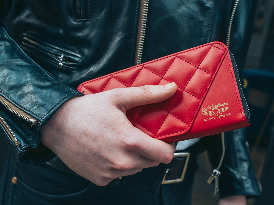 PORTER / Lewis Leathers x PORTER LONG WALLET BLACK - Lewis