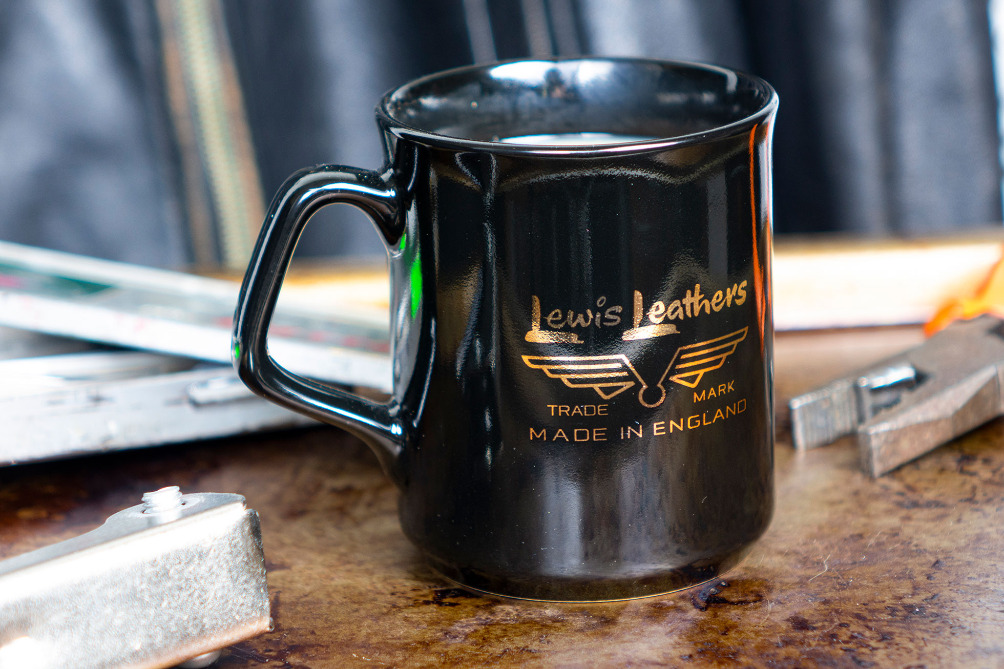 Lewis Leathers Logo Mug